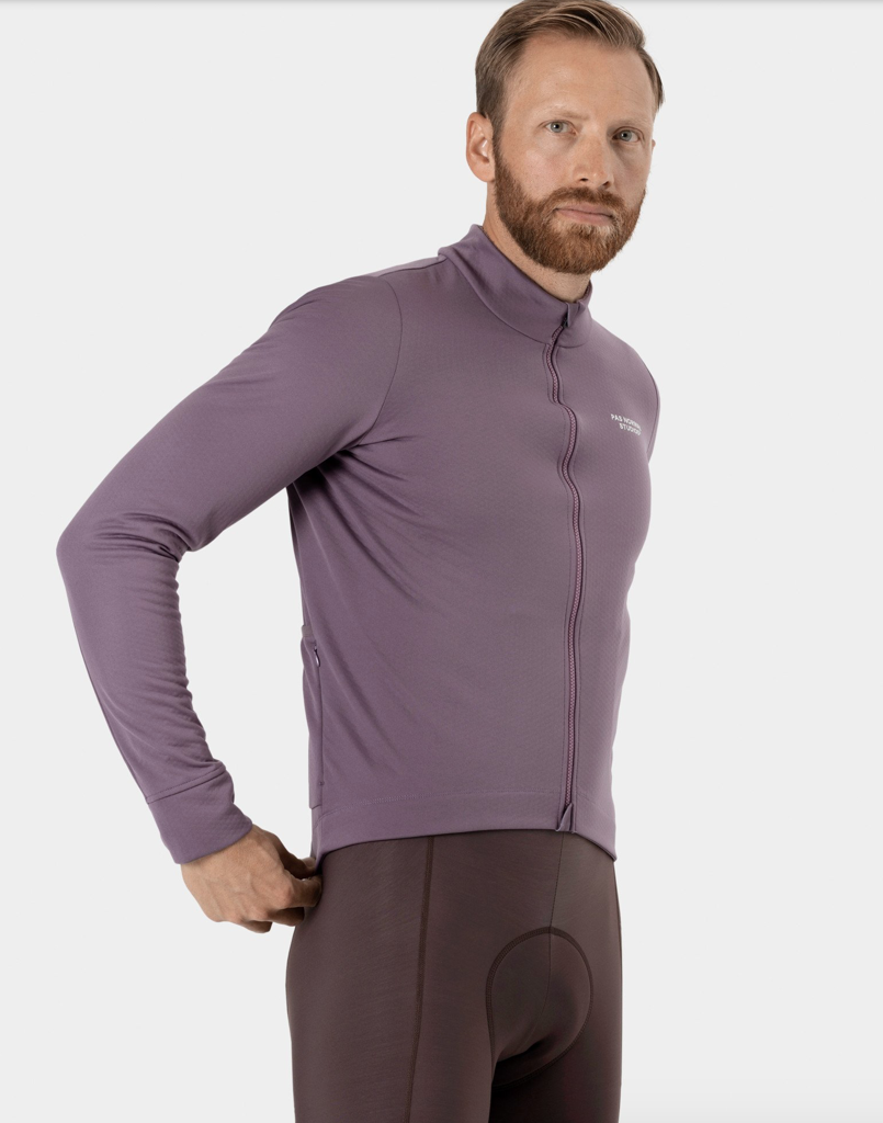Men's Essential Thermal Long Sleeve Jersey — Dusty Purple Men's Essential Thermal Long Sleeve Jersey — Dusty Purple